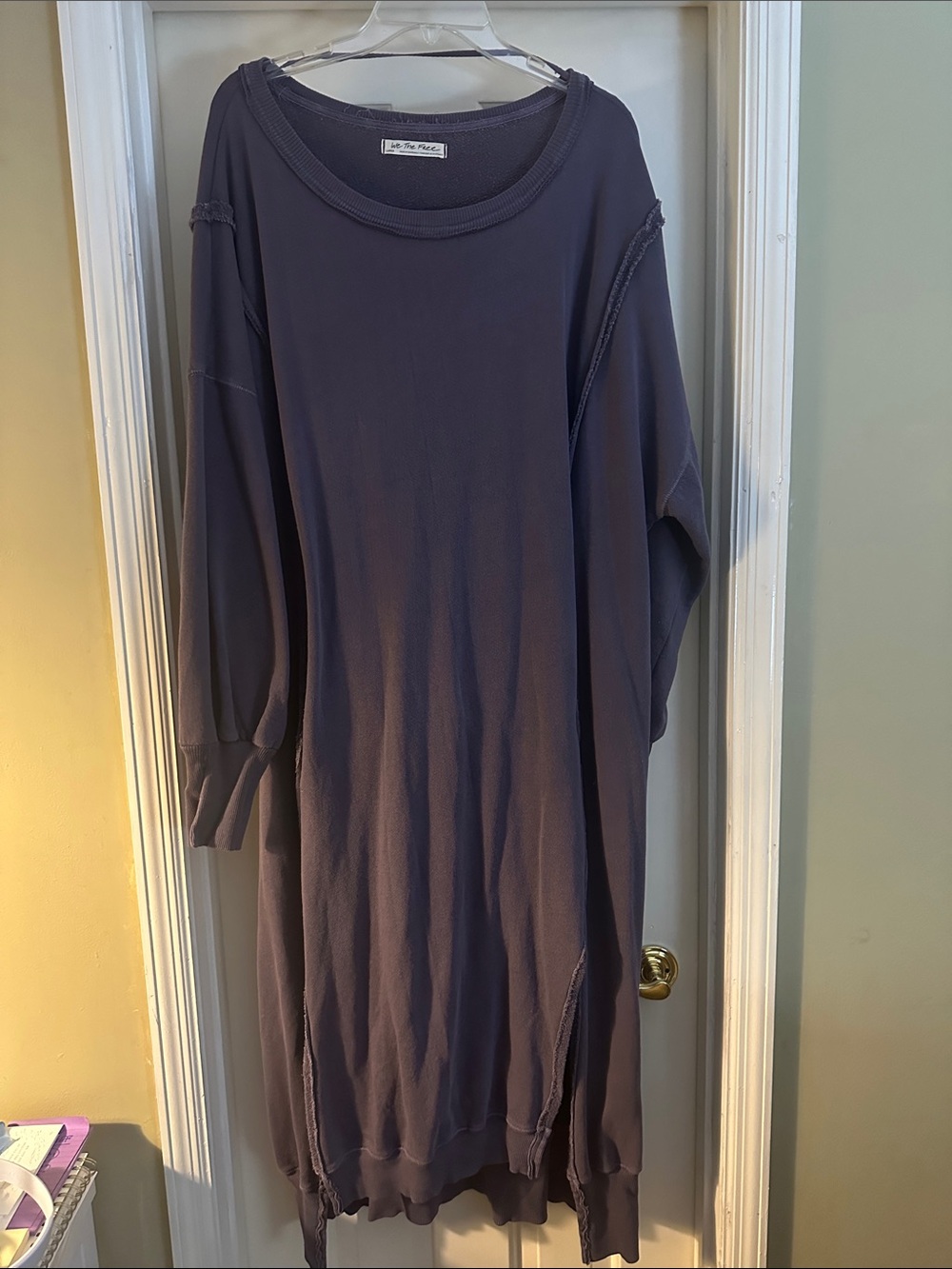 We the Free Washed Long Sleeve Sweatshirt Dress